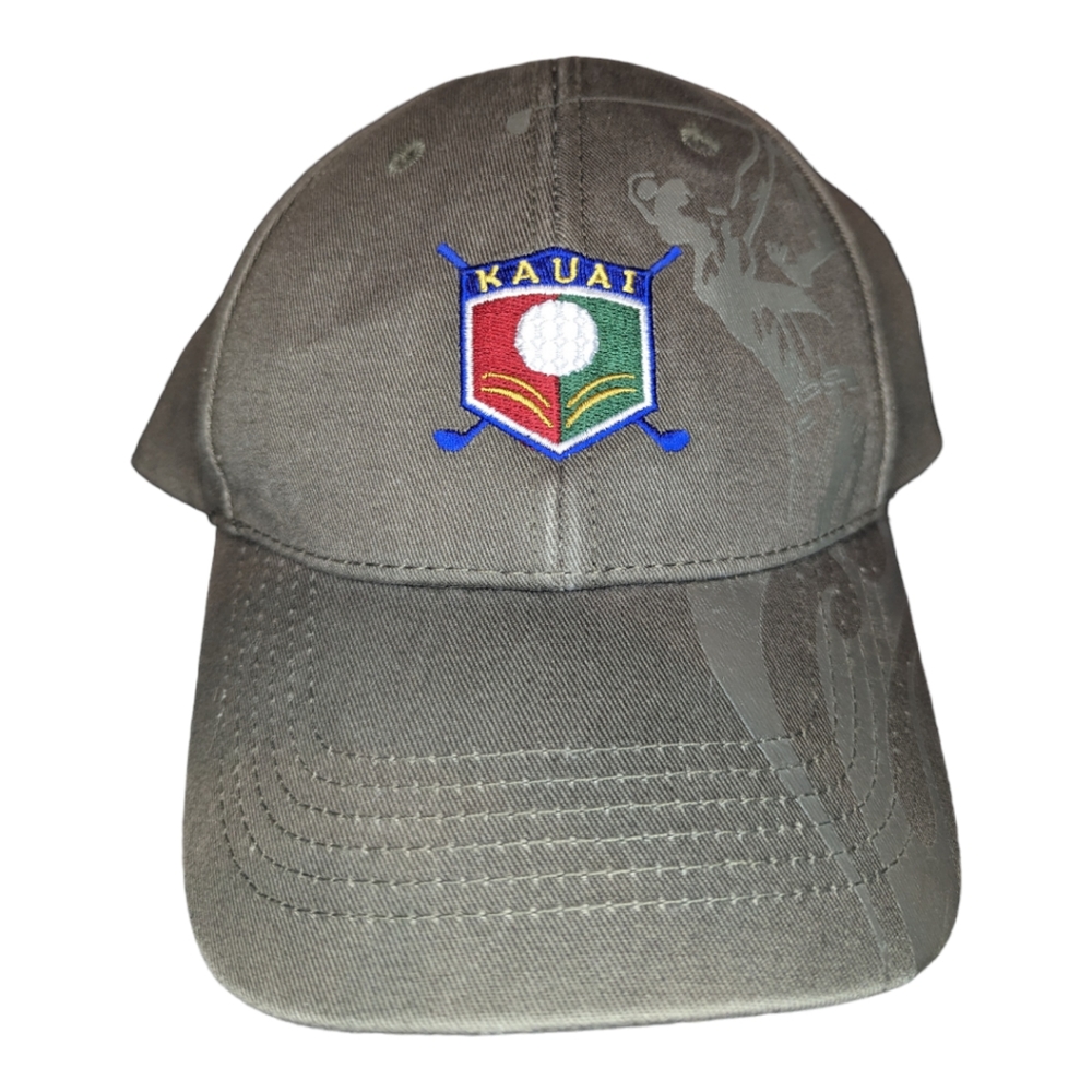 Hawaiian Headwear Kauai golf hat. Elastic strap back.
